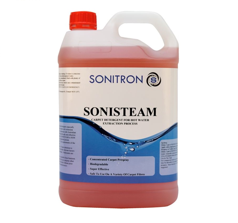 Sonitron Sonisteam - Versatile 3-Way Carpet Prespray Cleaning Solution