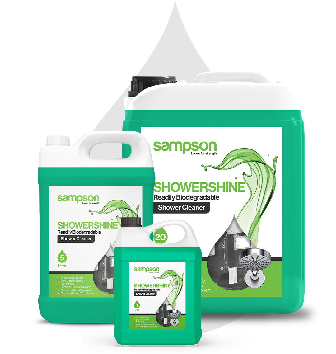 Sampson - Showershine Cleaner Soap Scum & Mineral Remover - Organic Acid-Based