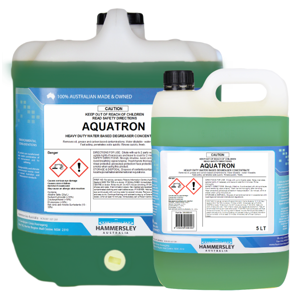 Aquatron – Water-Based Degreaser Concentrate – Non-Toxic – Non-Flammable