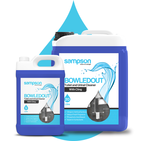 Sampson – Bowledout Toilet Bowl Cleaner – Phosphoric Acid-Based Cleaner with Cling