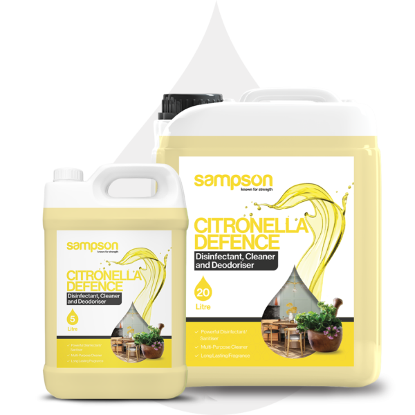 Sampson – Citronella Defence – Cleaning, Sanitising & Deodorising Solution