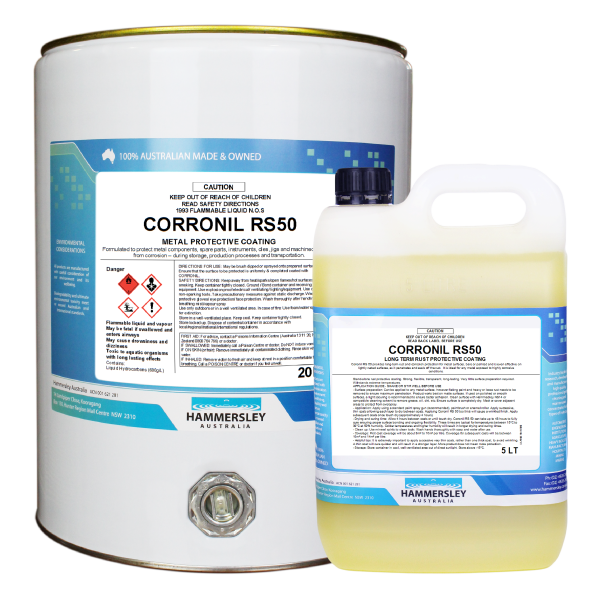 xHammersley – Corronil RS50 Black – Corrosion Prevention Coating – 1 L Tin – Long-Term Invisible Protective Film