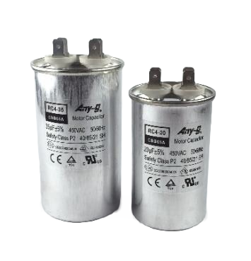 AllControls - HYRC4 Series RUN CAPACITOR METAL 450VAC - Motor Run Capacitor