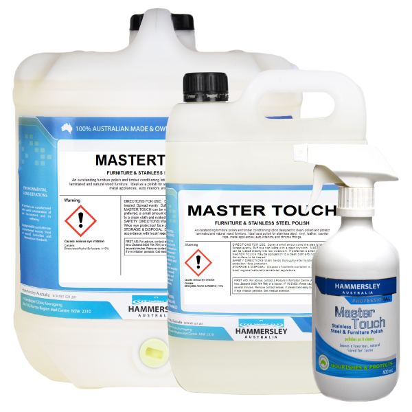 Hammersley Master Touch – Stainless Steel & Timber Polish