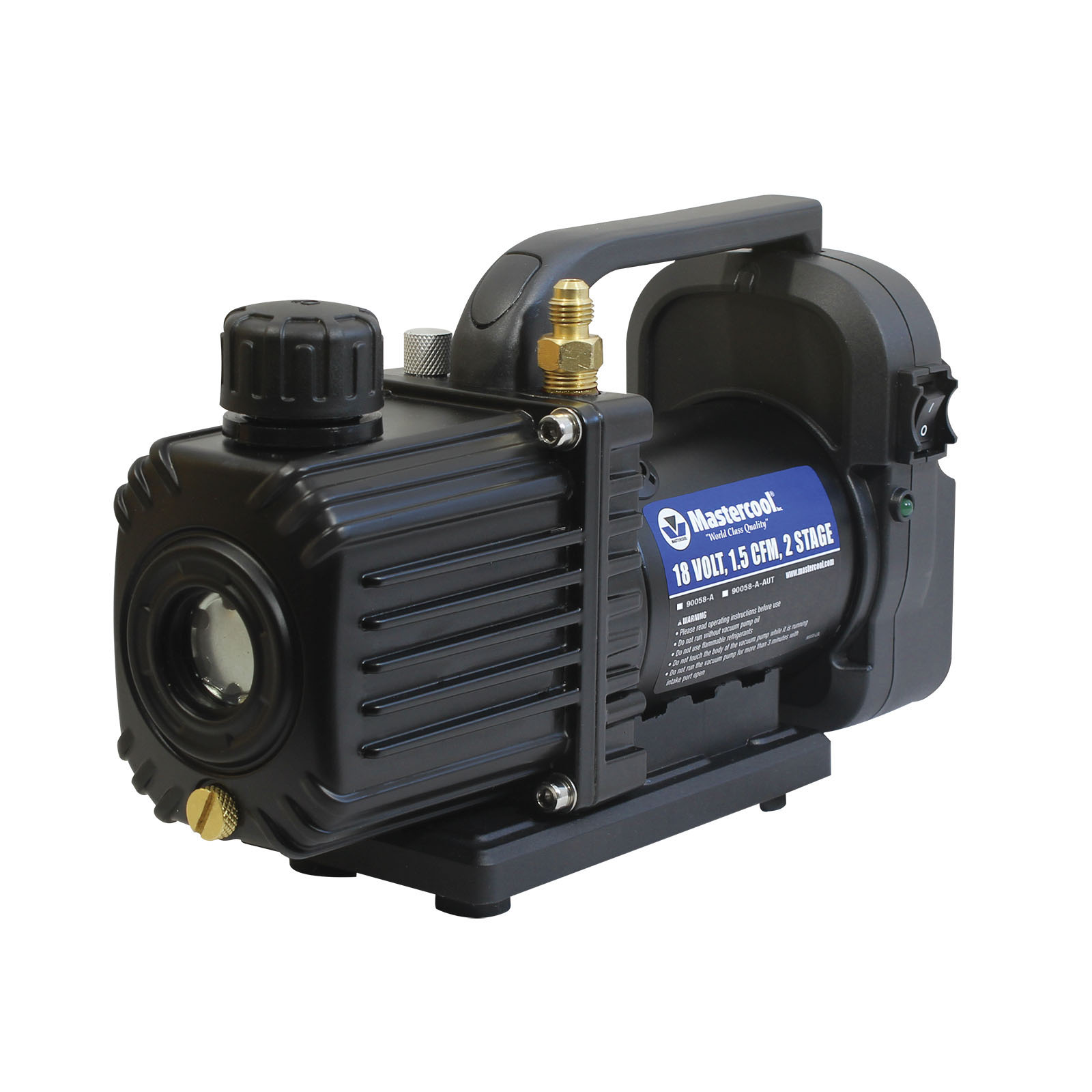 Mastercool - Cordless Vacuum Pump - 18V, 1.5 CFM, 2-Stage, 5 Amp