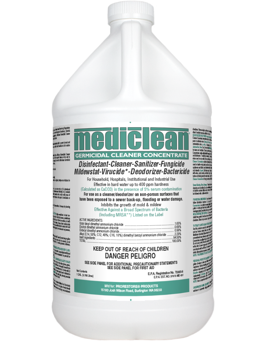 Mediclean - QGC GERMICIDAL CLEANER CONCENTRATE - Disinfectant, Cleaner & Deodorizer