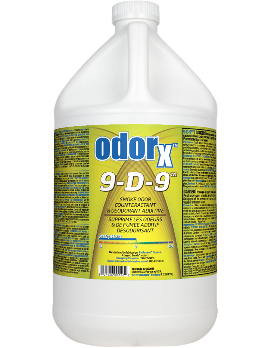 ODORx - 9-D-9 ODOUR COUNTERACTANT - Smoke Odour Neutraliser