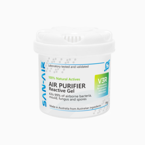 SAN-AIR - AIR PURIFIER GEL DIFFUSER - 75g - Airborne Bacteria and Mould Remover