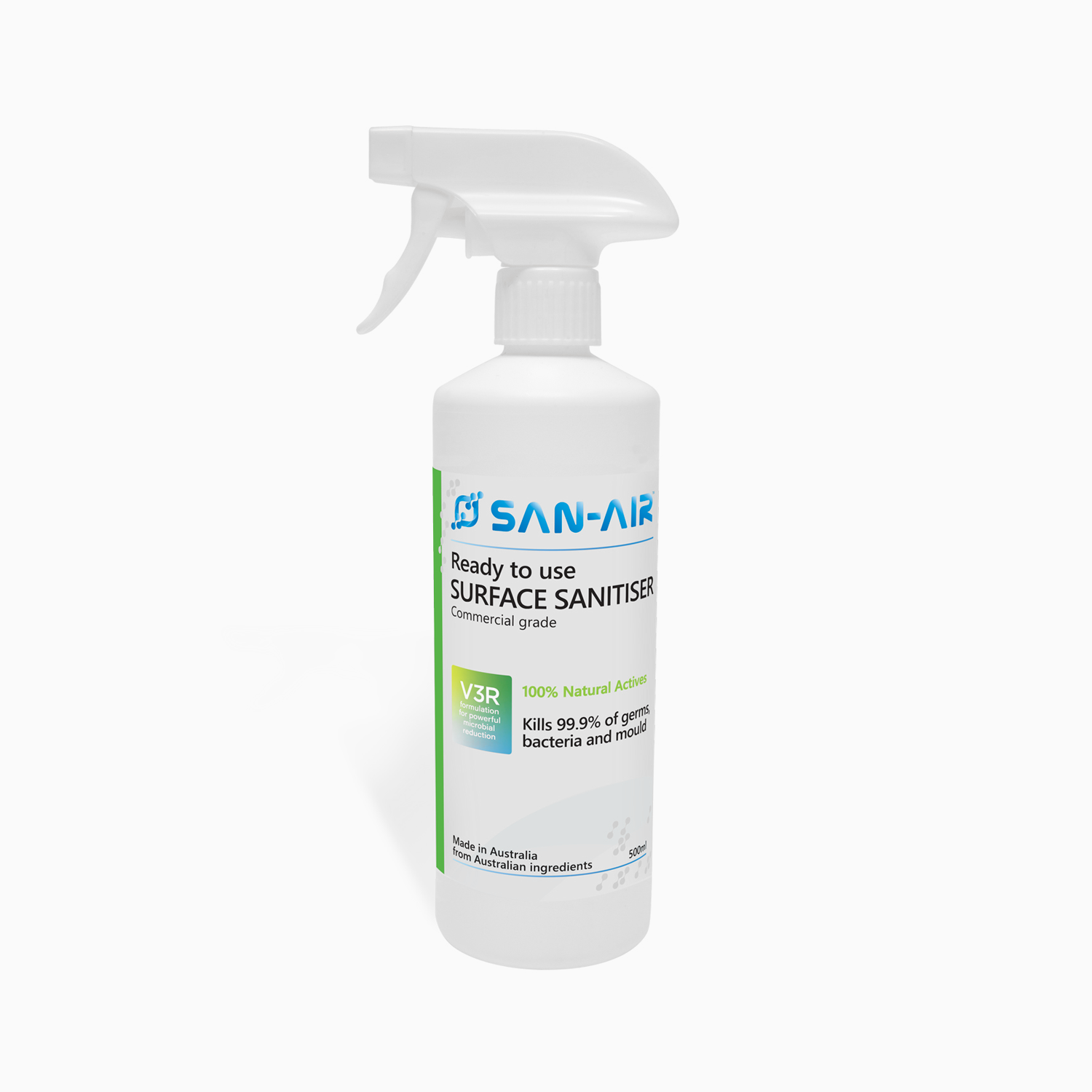 SAN-AIR - SURFACE SANITISER (Alcohol Free) - 500ml - Multi-Surface Cleaner