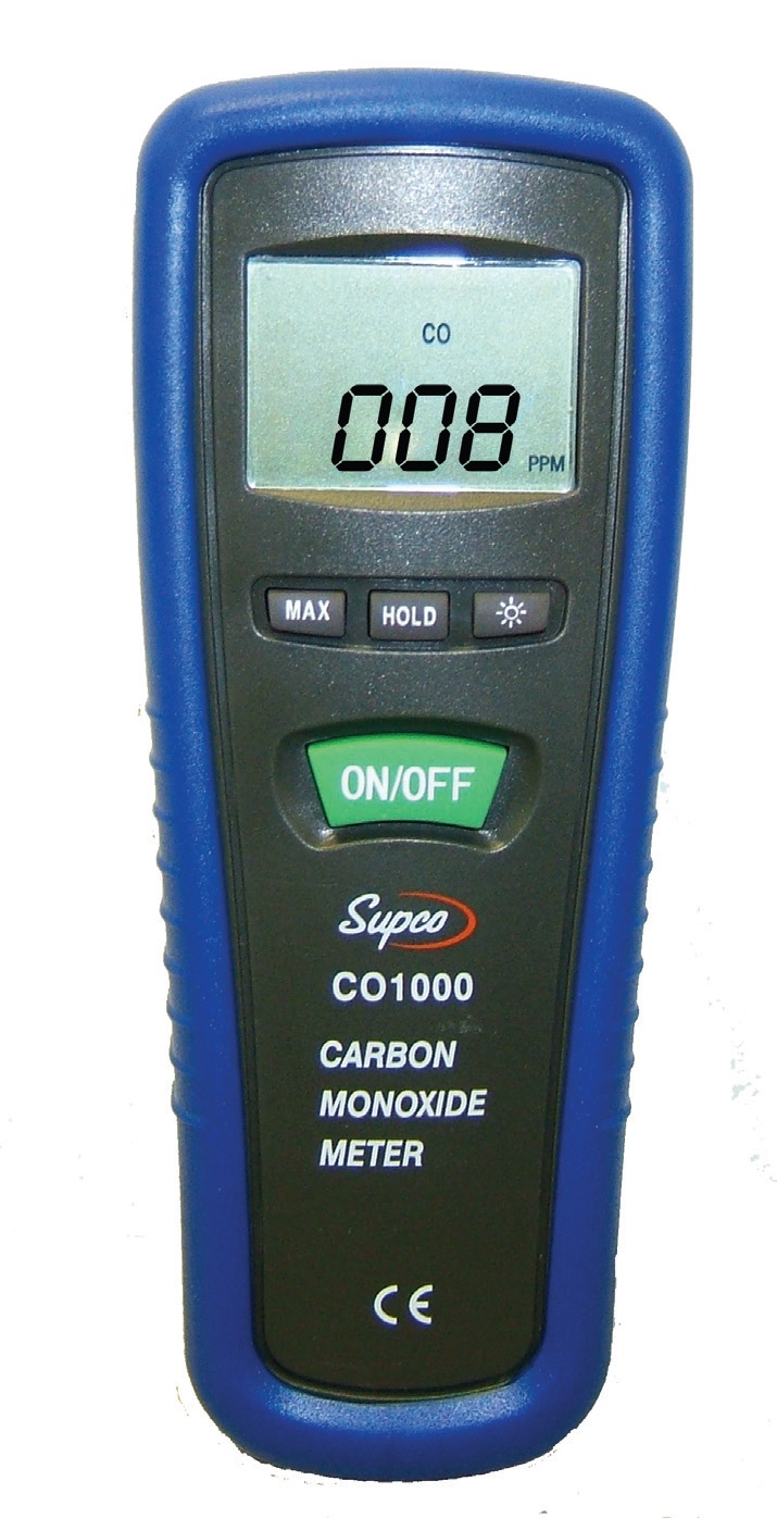 SUPCO - Carbon Monoxide Analyzer CO1000 - Measure CO in Work & Living Environments