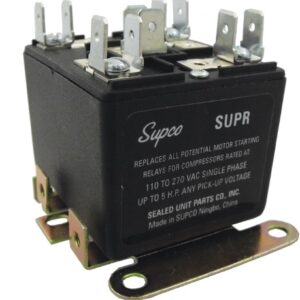 SUPCO - Universal Potential Relay - Electronic Relay for Motor Start Protection
