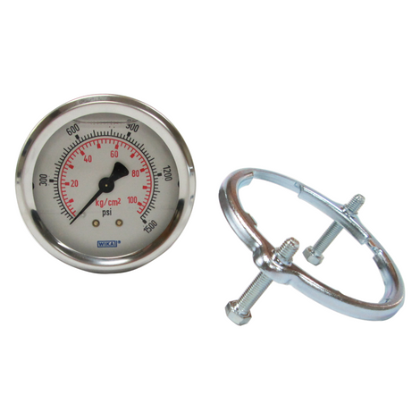 Sapphire Scientific - 117185 GAUGE WATER PRESS 1500PSI - Pressure Gauge with PGUC-250 Mount