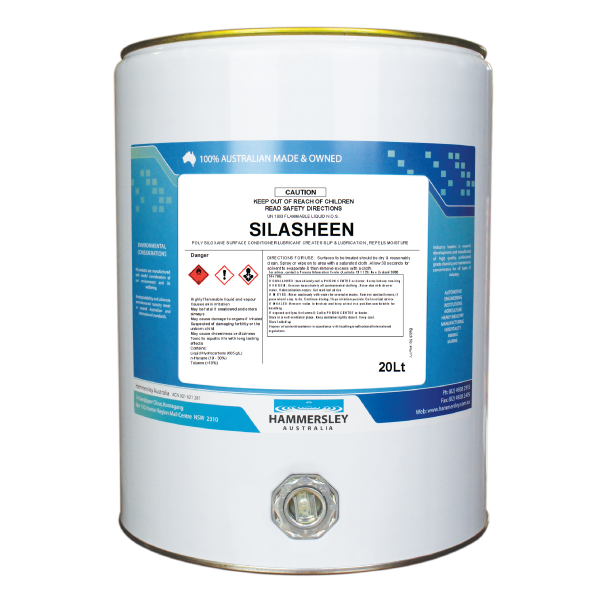 xHammersley – Silasheen – Silicone Surface Treatment – 5 L Tin – Lubrication & Protective Sheen