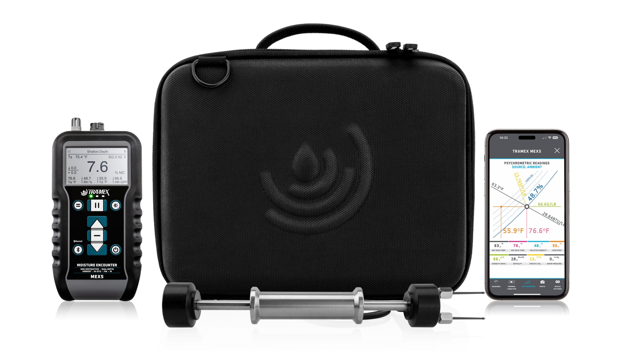 TRAMEX - BSIZK Building Survey Inspection EZ Kit – Moisture Testing for Building Materials