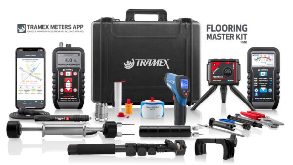 TRAMEX – FMK Flooring Master Kit – Complete Moisture, RH & Dew Point Testing System for Concrete & Wood