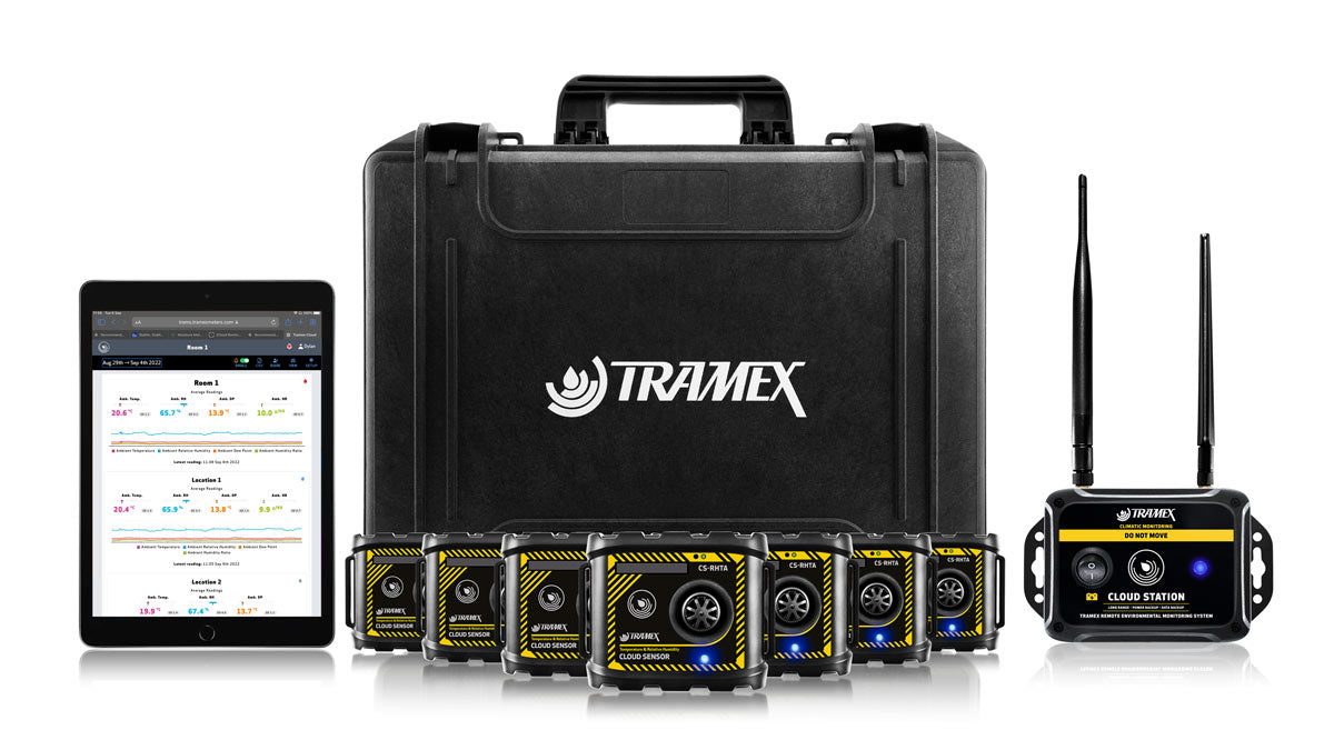 TRAMEX - TREMS-5 / TREMS-10 Remote Environmental Monitoring System Kit – 5 or 10 Sensors + Cloud Station