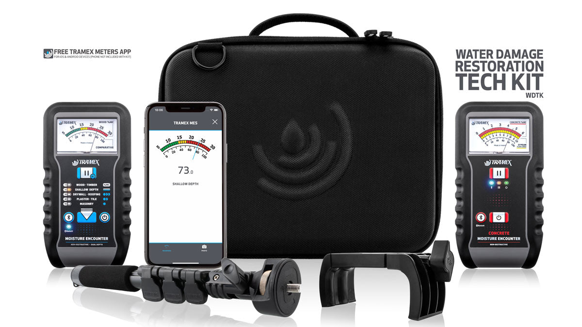 TRAMEX - WDTK Water Damage Restoration Tech Kit – Concrete & Building Moisture Detection