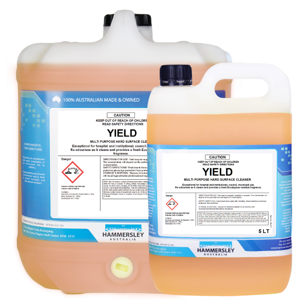 Hammersley Yield – Cleaner, Disinfectant, Deodoriser & Environmental Control Agent