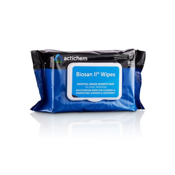 Actichem Biosan II Wipes – Innovative Hospital Grade Disinfectant Wipes