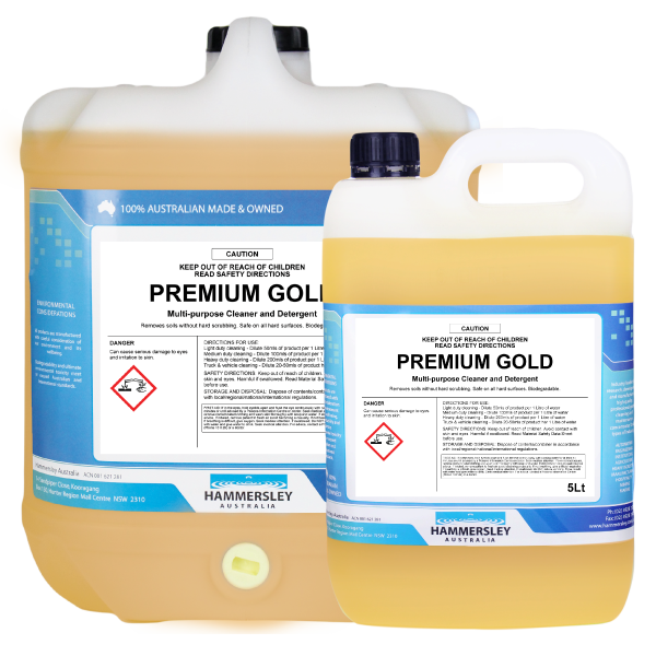 Hammersley Premium Gold – Multi-Purpose Industrial Cleaner/Detergent