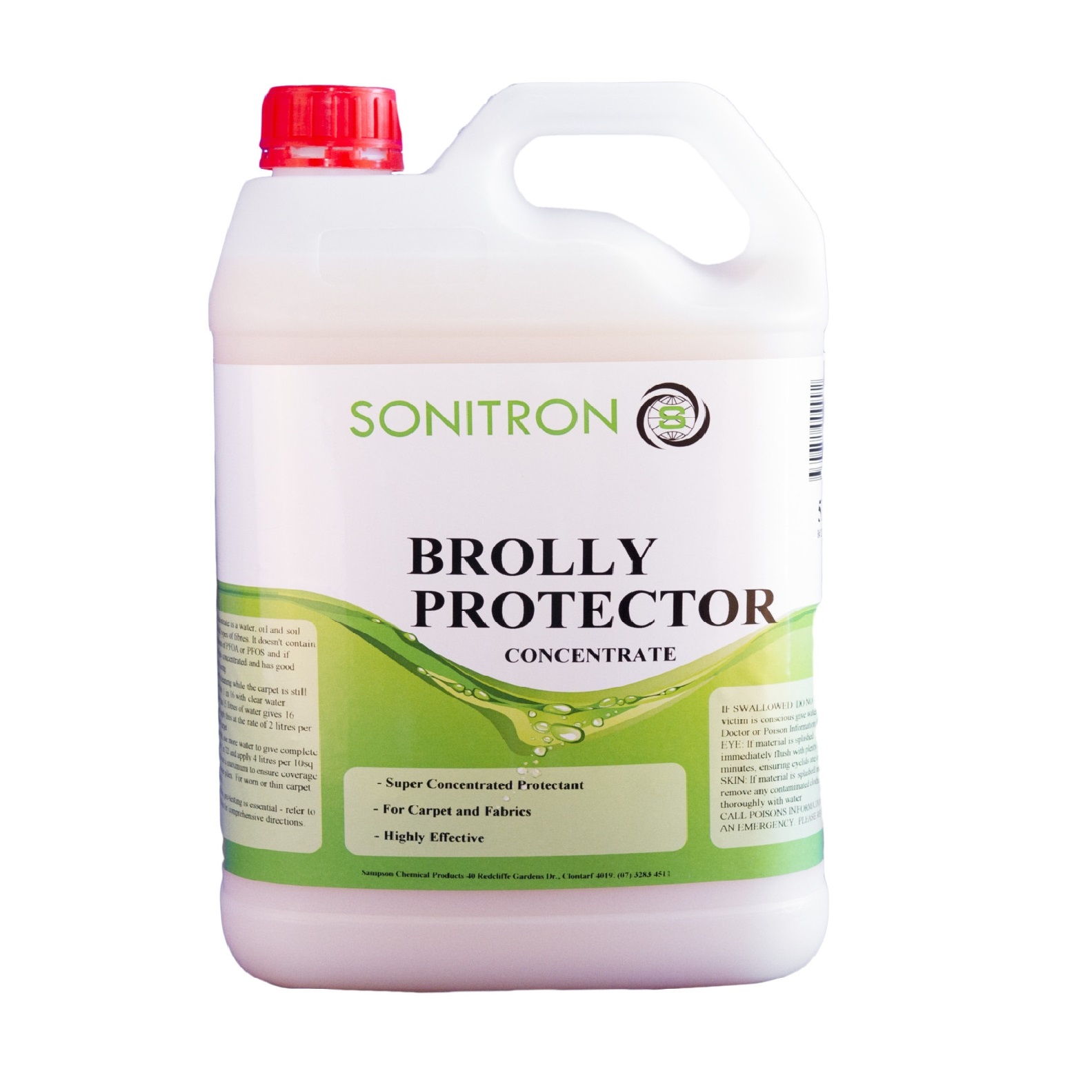 Sonitron Brolly Carpet Protector Concentrate - High-Performance Water-Based Solution